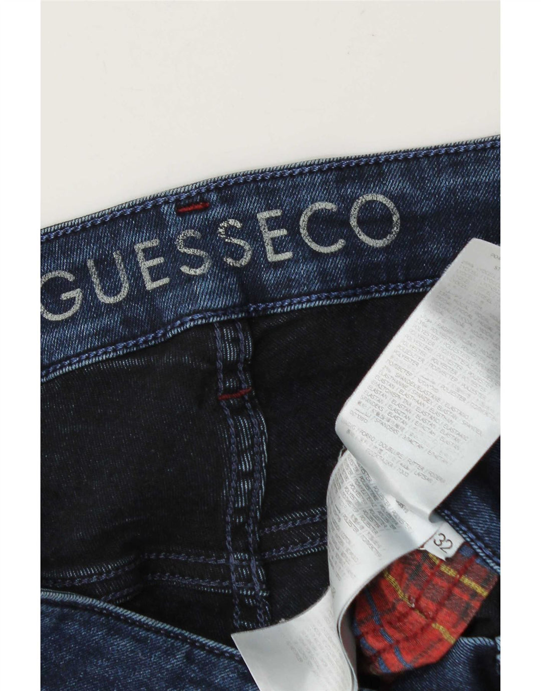 Guess Slim-Jeans für Herren, W32, L30, blaues Lyocell
