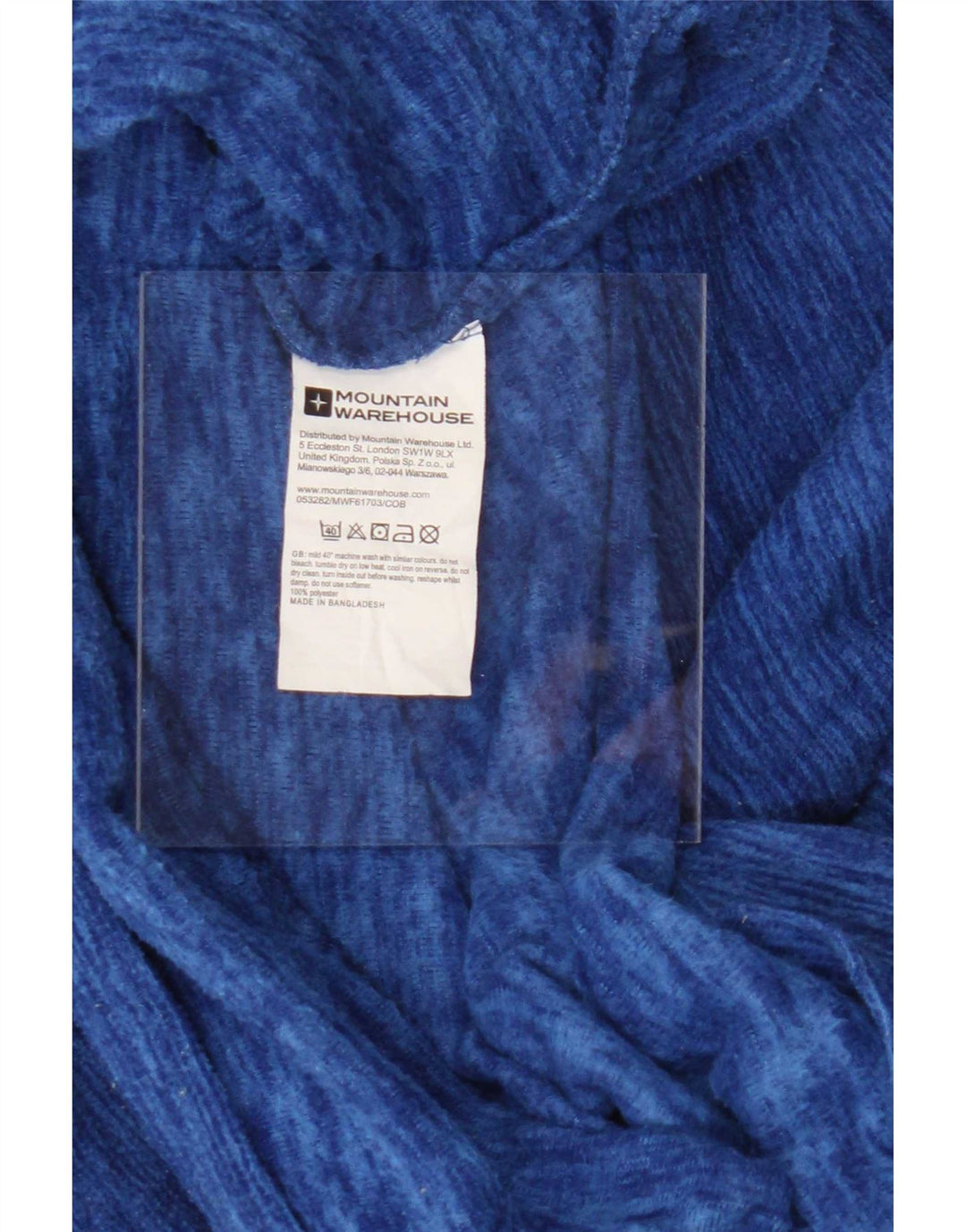 Mountain Warehouse Herren-Fleecepullover mit Reißverschluss am Kragen, mittelblau meliert