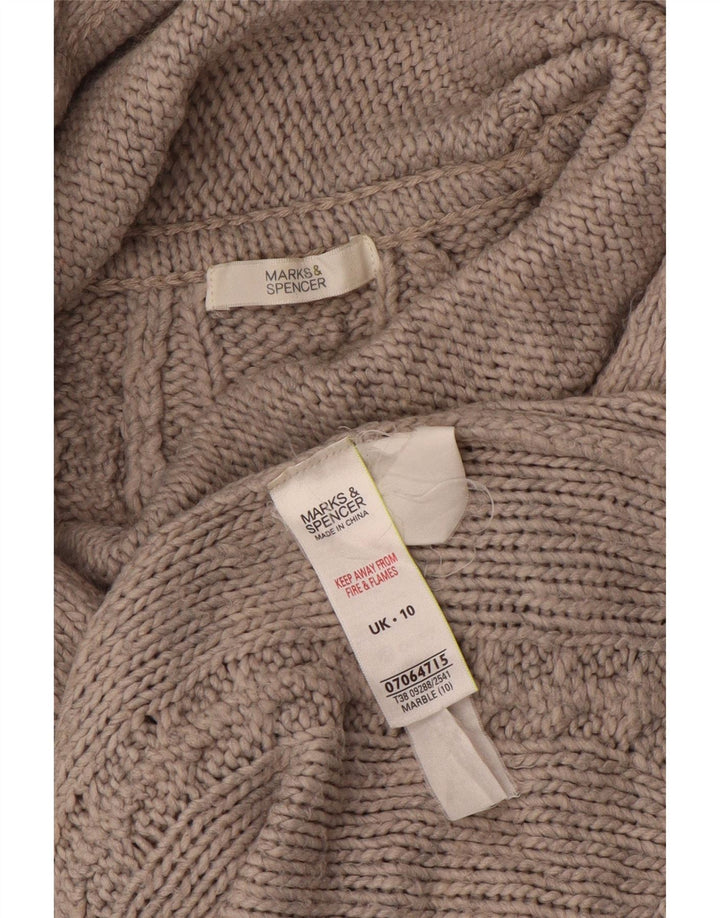 Marks & Spencer Rollkragenpullover für Damen, Gr. 10, Small, Grau, Acryl