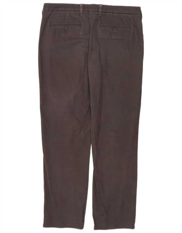 Marks & Spencer Herren-Chinohose mit gerader Passform und normaler Passform, W36 L31, Grau
