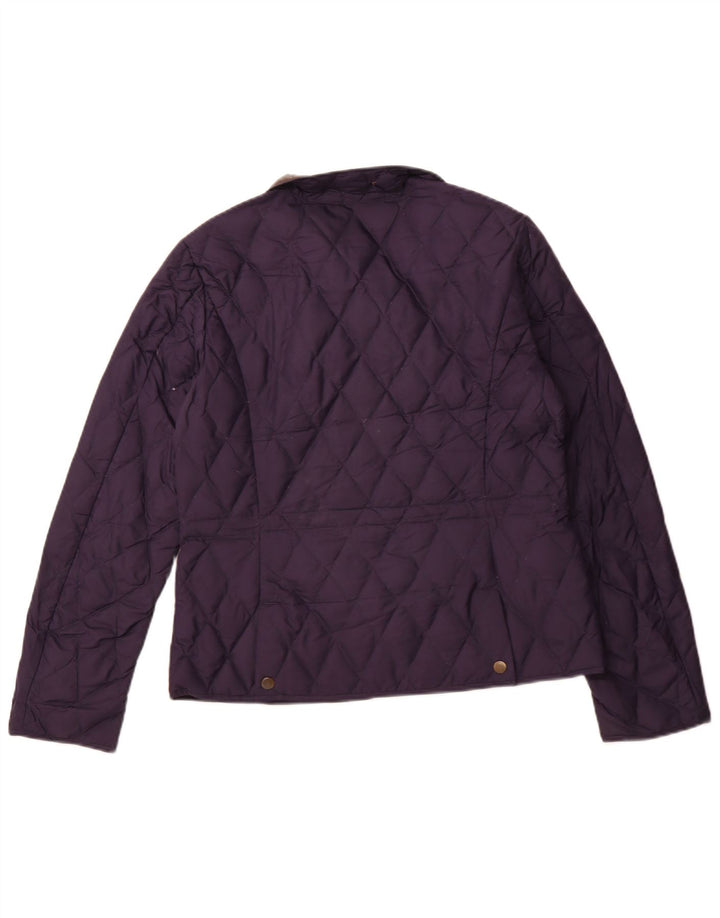EDDIE BAUER Damen Steppjacke UK 14 Medium Marineblau Polyester