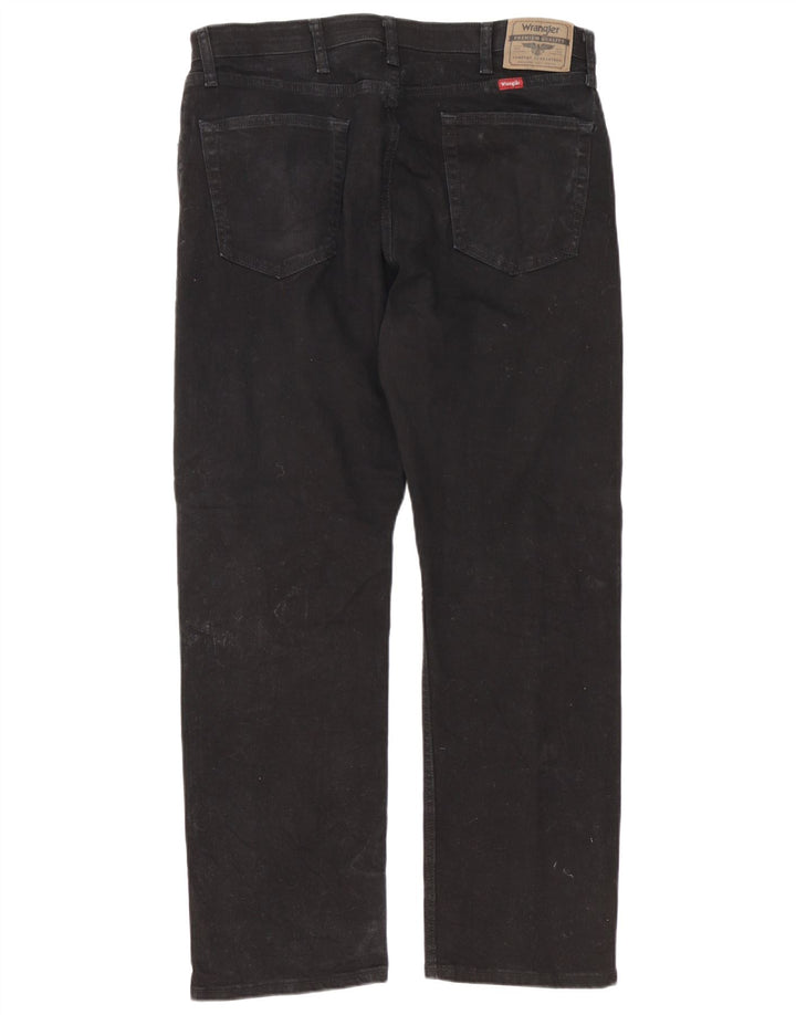 Wrangler Herren-Jeans mit normaler Passform, gerade Passform, W36, L30, schwarze Baumwolle