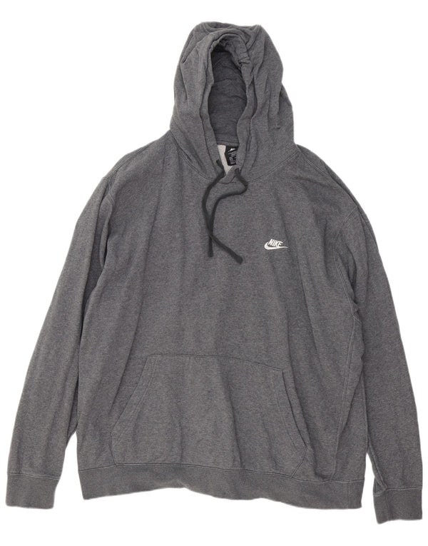 Nike Herren-Kapuzenpullover, groß, 3XL, graue Baumwolle