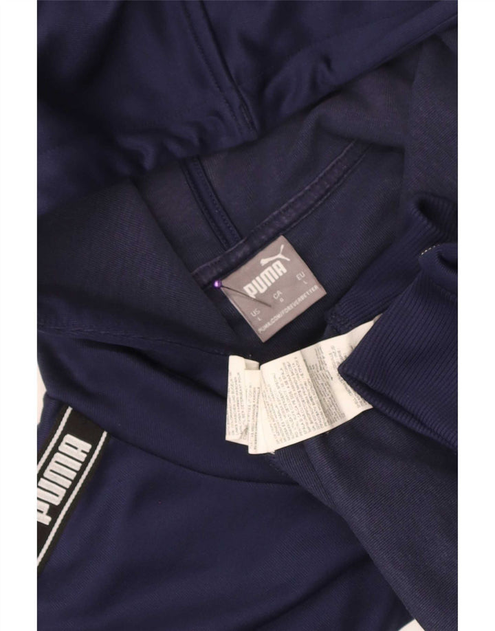 Puma Herren-Kapuzenpullover mit Grafik, groß, marineblau, Polyester
