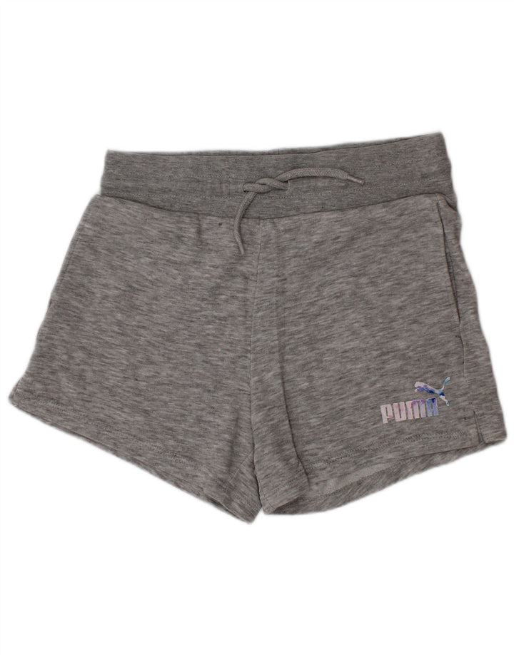 Puma Mädchen Graphic Sport Shorts 11–12 Jahre Mittelgrau