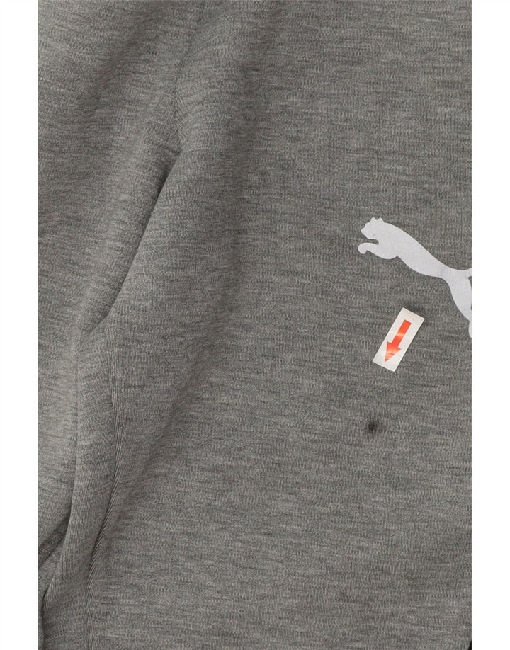 Puma Herren-Trainingshose, Größe S, Grau, Colourblock-Baumwolle