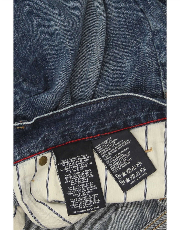 Tommy Hilfiger Herren Regular Straight Jeans W36 L34 Blaue Baumwolle