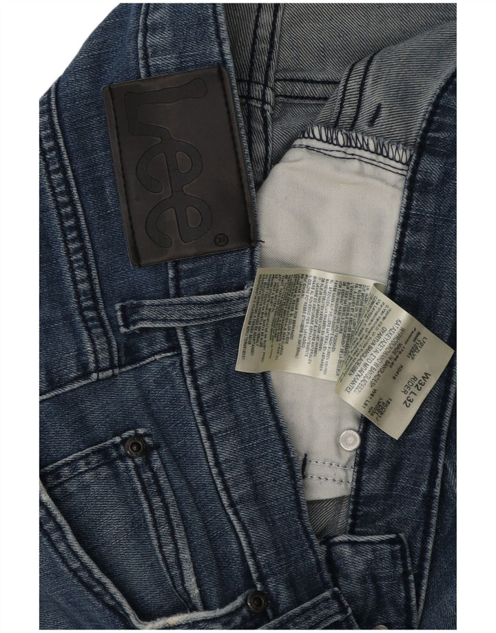 Lee Herren Rider Slim Jeans W32 L32 Blaue Baumwolle