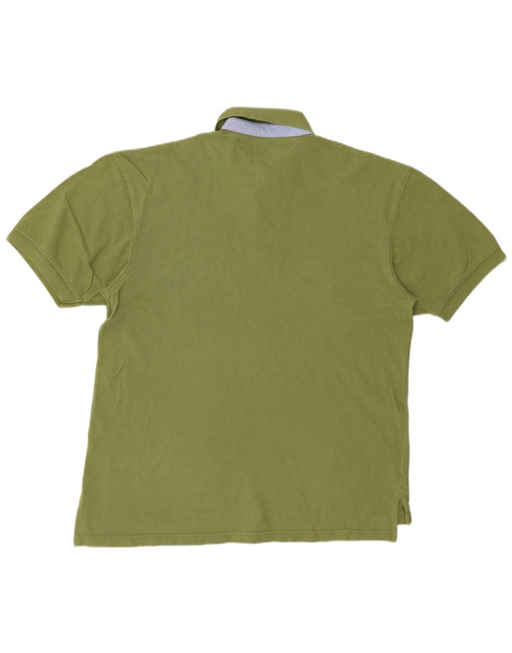 TOMMY HILFIGER Herren Poloshirt Große grüne Baumwolle