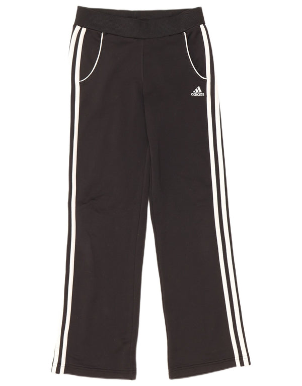 Adidas Mädchen-Trainingshose, 11–12 Jahre, schwarzes Polyester