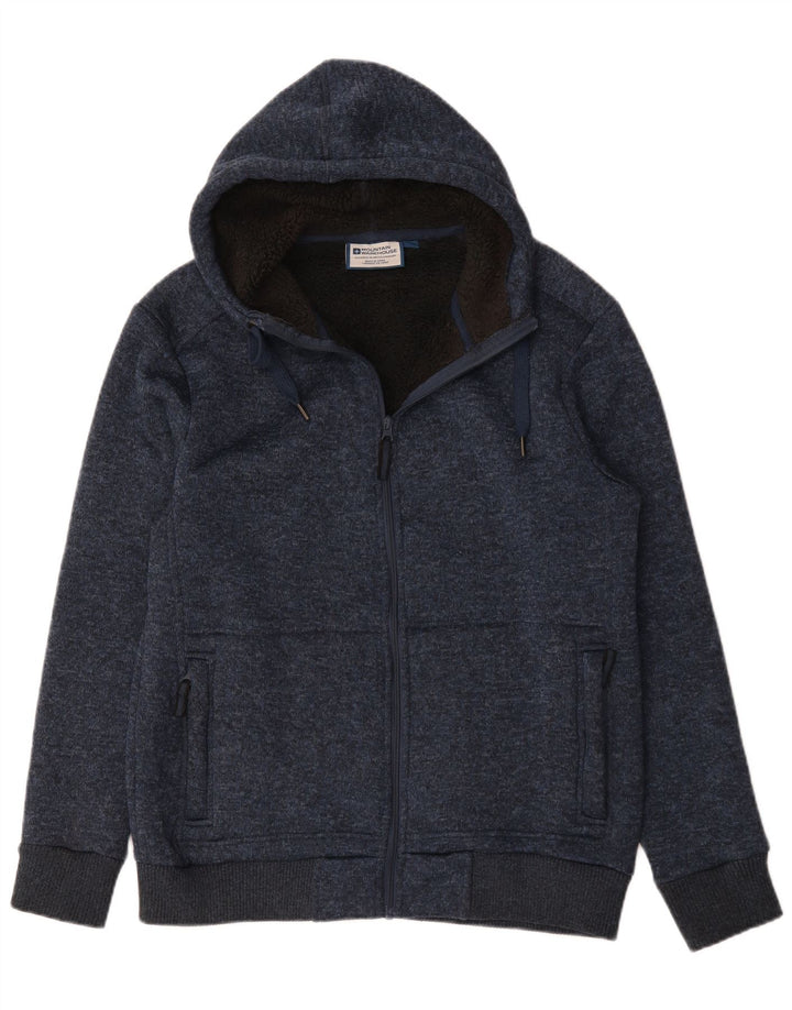 Mountain Warehouse Herren-Strick-Bomberjacke, Gr. 40, Marineblau meliert