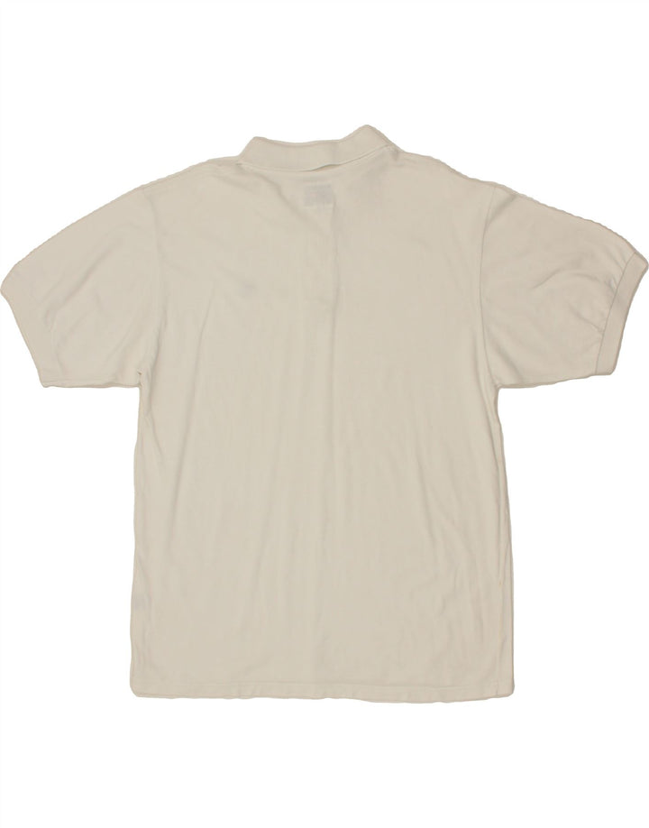 THINK PINK Mens Polo Shirt Large White Cotton Vintage Think Pink and Second-Hand Think Pink from Messina Hembry 