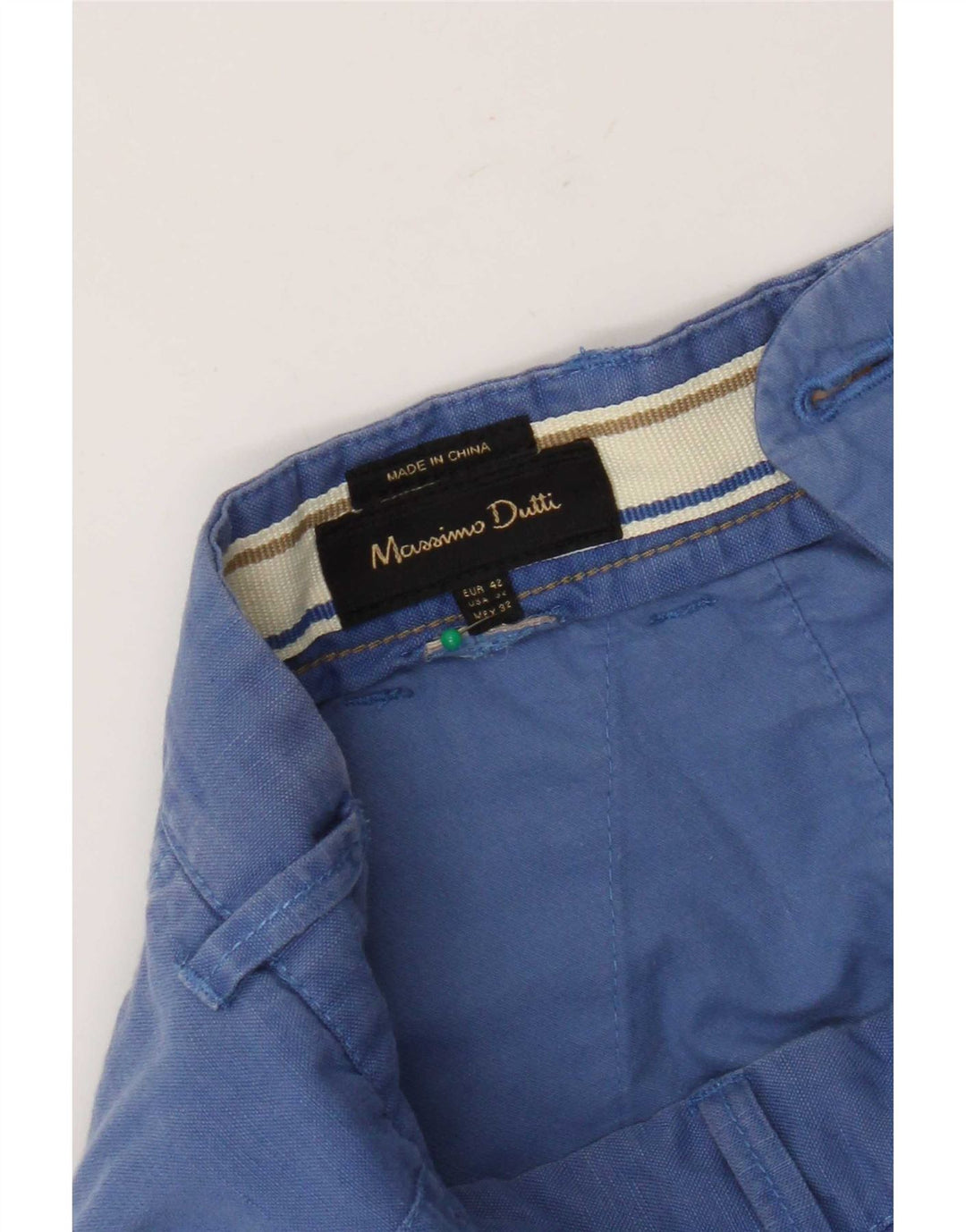 Massimo Dutti Herren Cargoshorts EU 42 Large W32 Blau