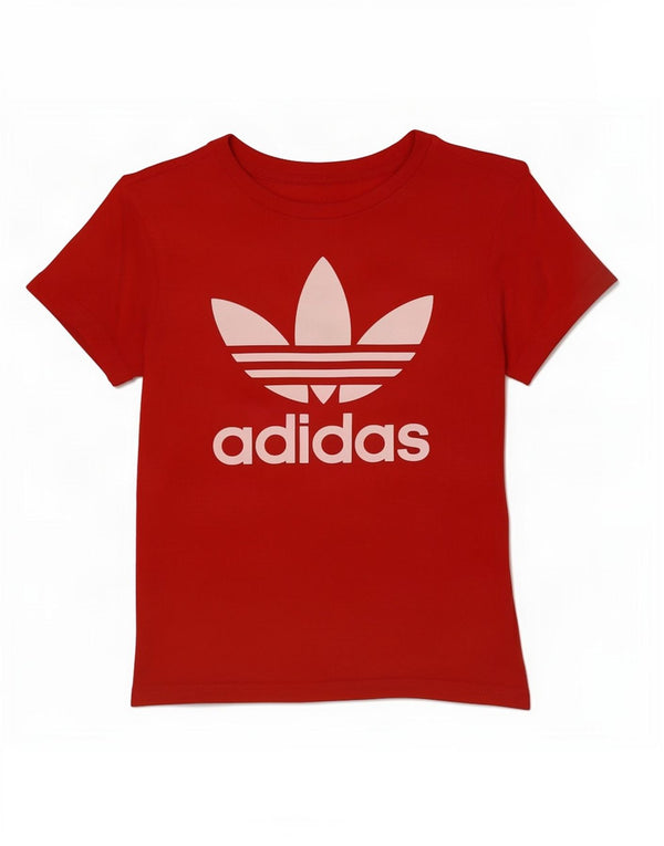 Adidas Jungen T-Shirt mit Grafik, 10–11 Jahre, rote Baumwolle