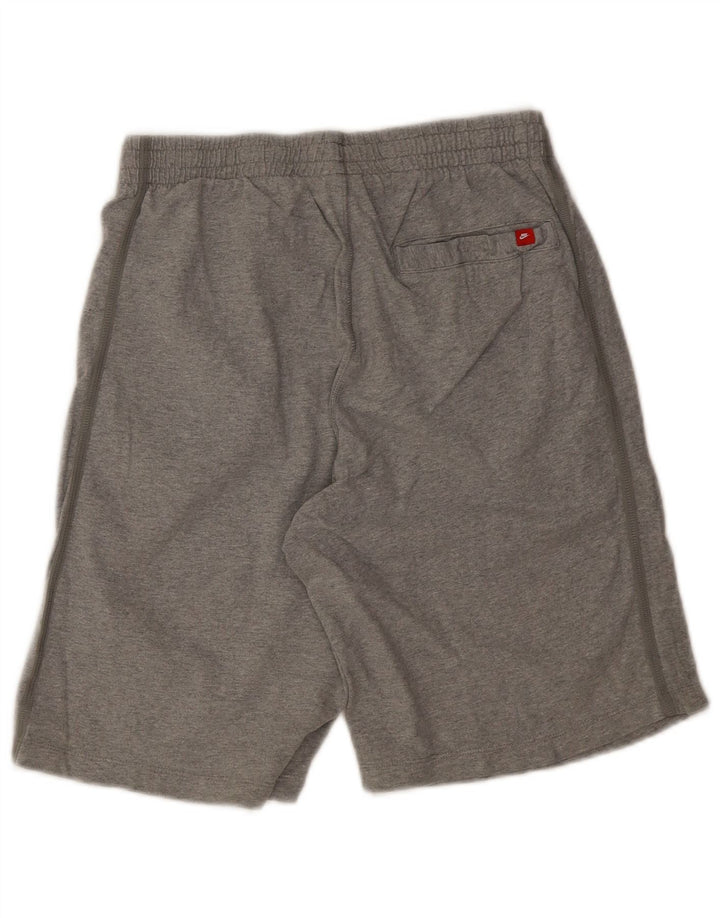 Nike Herren-Sportshorts aus mittelgrauer Baumwolle