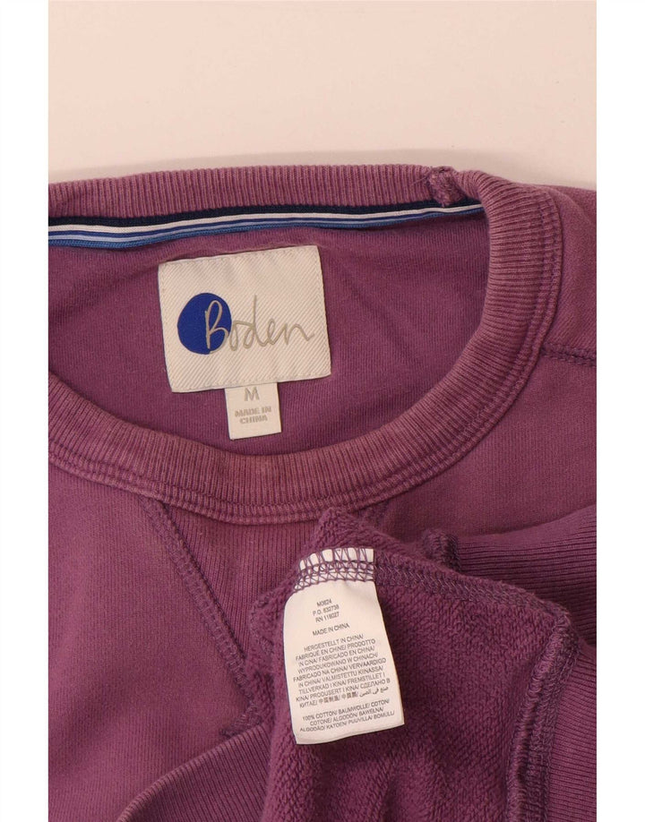 Boden Herren-Sweatshirt-Pullover aus mittelvioletter Baumwolle