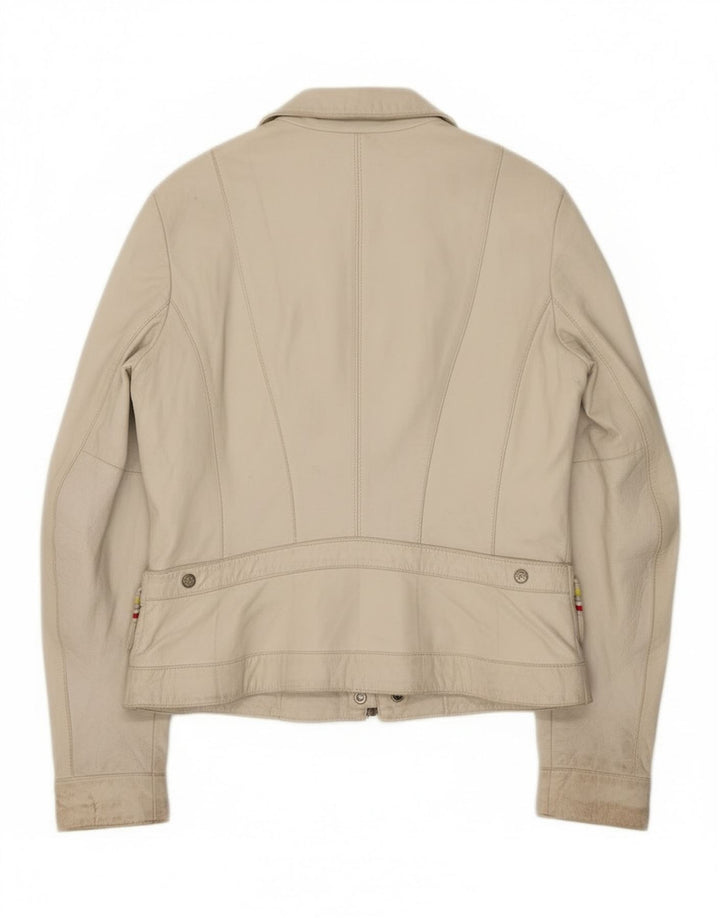 Kor@Kor Damen Lederjacke IT 48 XL Off White Leder