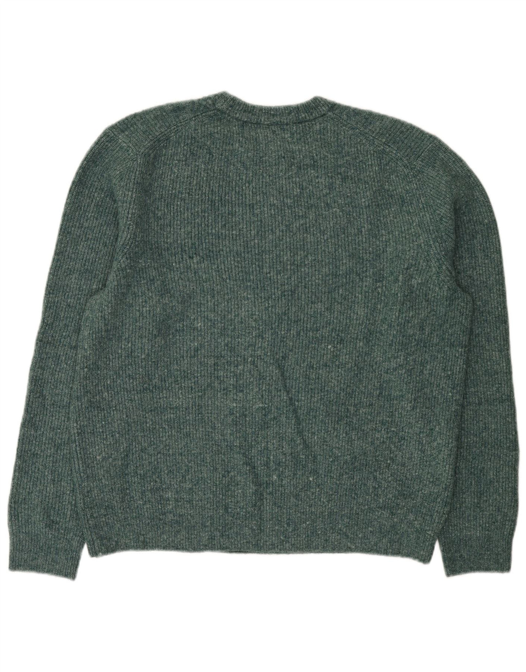 Marks & Spencer Herren-Pullover mit Rundhalsausschnitt, XL, grünes Acryl