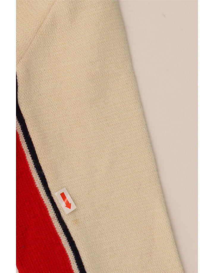 AUSTRALIAN L'ALPINA Damen-Pullover mit V-Ausschnitt, Gr. 12, Mittel, gebrochenes Weiß