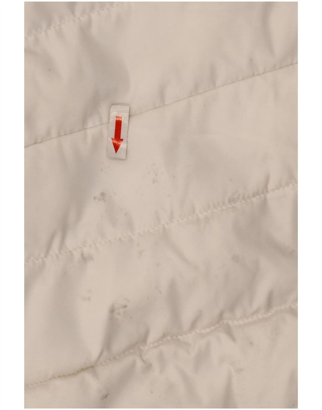 Superdry Wattierte Damenjacke mit Kapuze, UK 14, Größe L, Weiß, Polyester