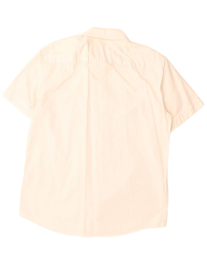 Levi's Herren-Kurzarmhemd, groß, cremefarbene Baumwolle