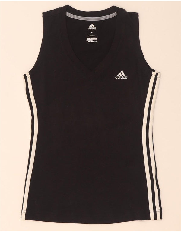 Adidas Damen Clima 365 Weste Top UK 12 Medium Schwarz Baumwolle