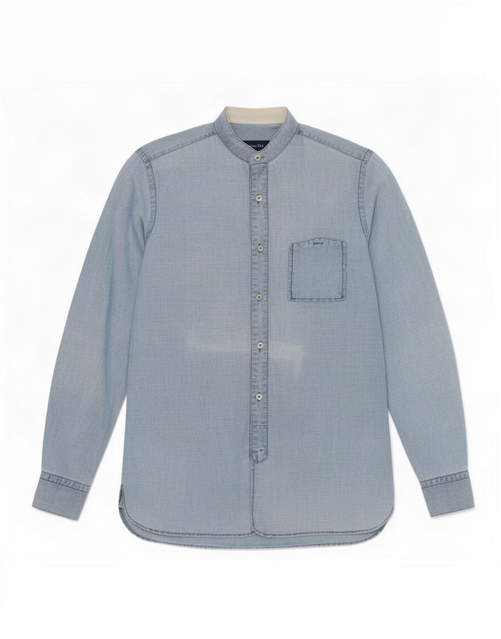 Massimo Dutti Herrenhemd Mittelblau