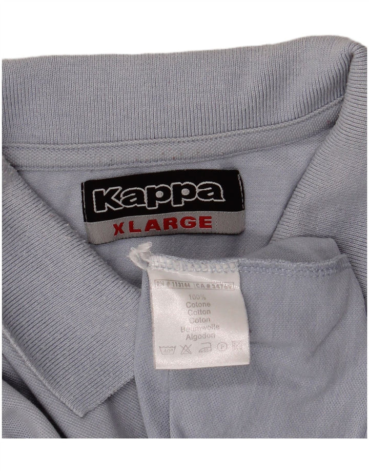 Kappa Herren Poloshirt XL Blau Baumwolle