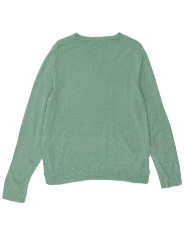 Marks & Spencer Damen-Pullover mit U-Boot-Ausschnitt, UK 14, Mittelgrün, Acryl