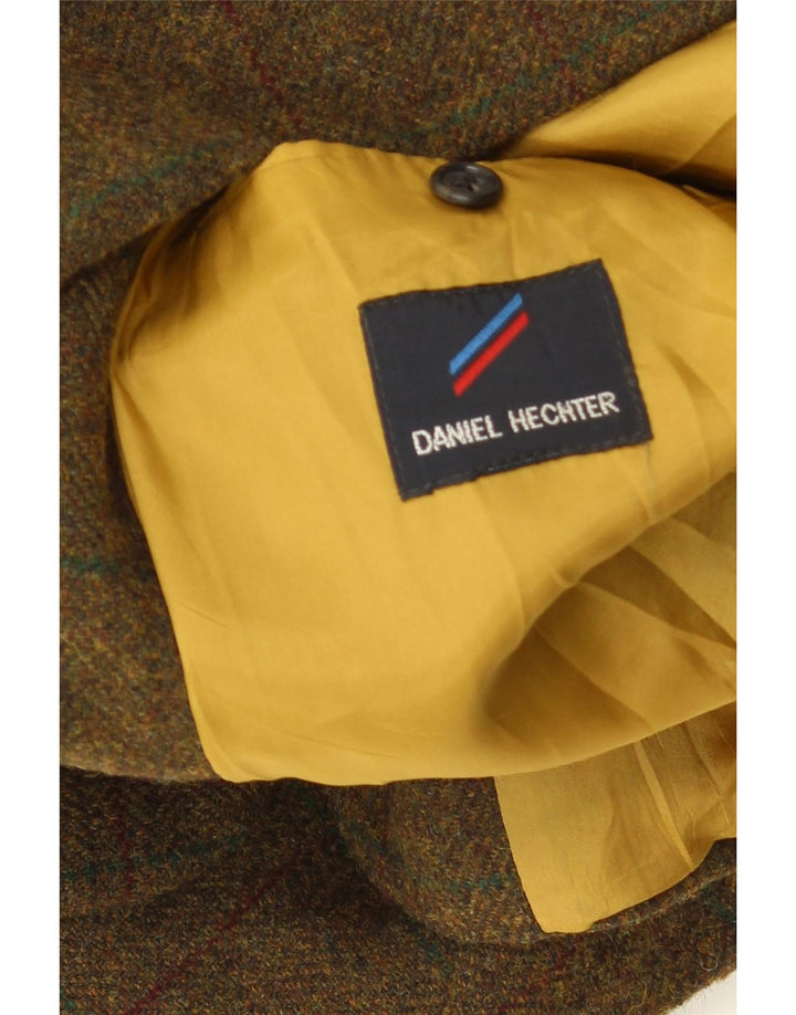 Daniel Hechter Herren 2 in 1 Blazer Jacke UK 40 Large Green Houndstooth