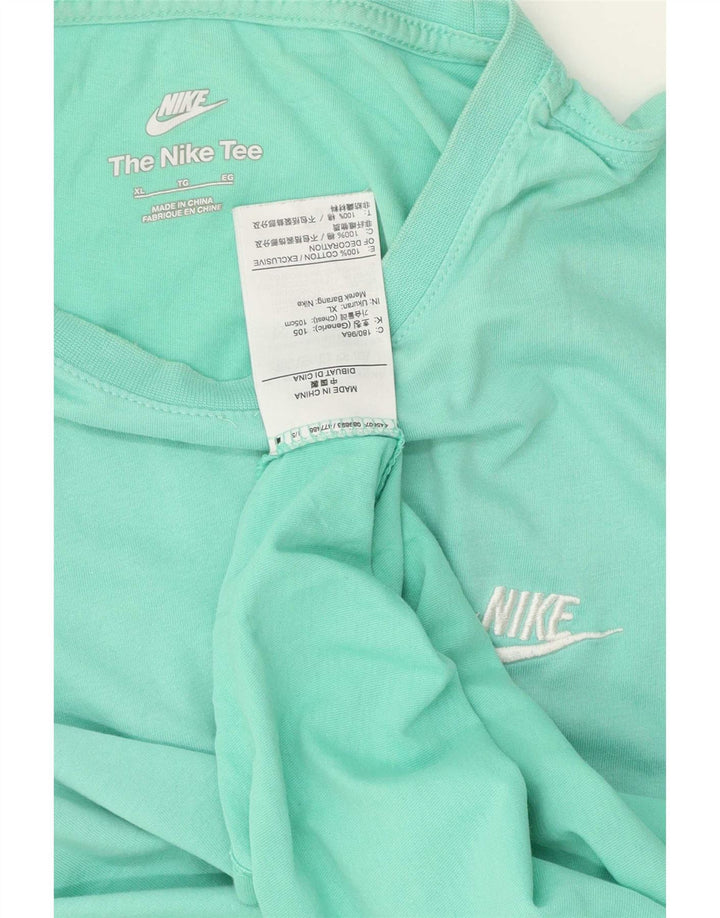 Nike Herren T-Shirt Top XL Türkis Baumwolle