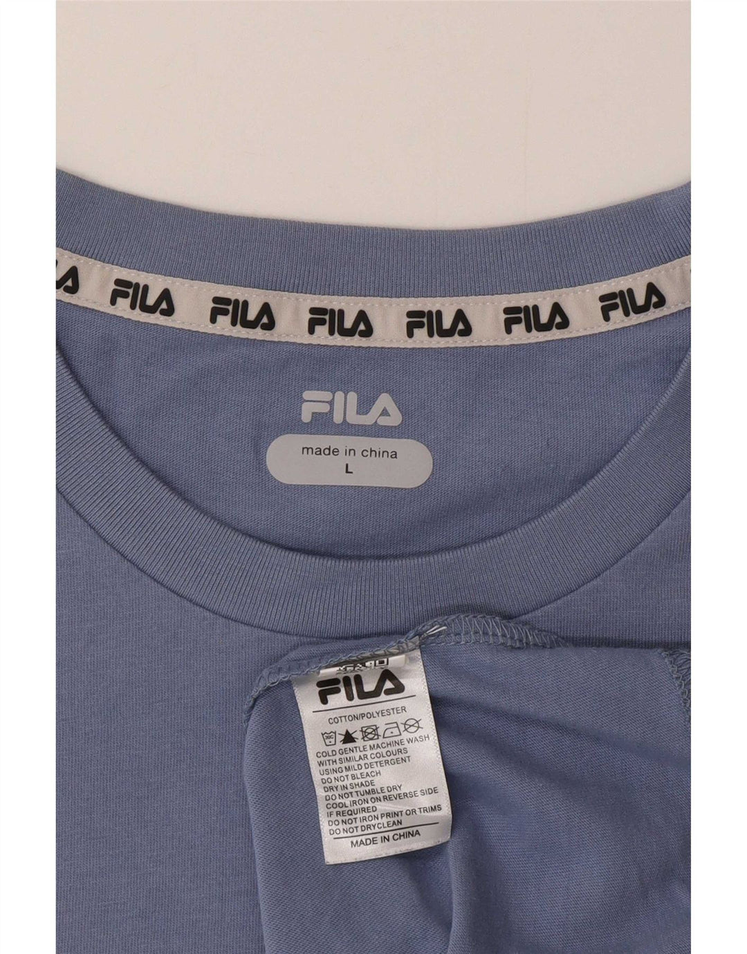 Fila Herren-T-Shirt mit Grafik, groß, aus blauer Baumwolle