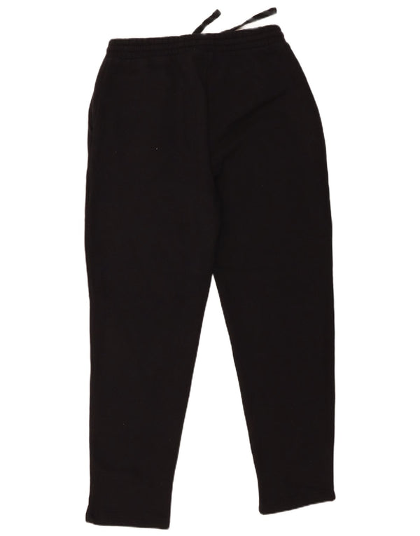 Zara Damen Trainingshose UK 12 Mittelschwarze Baumwolle