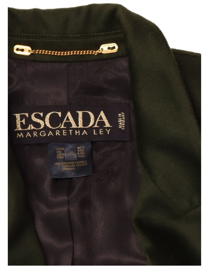 Escada Damen Margaretha Ley Blazer Jacke EU 38 Mittelgrün