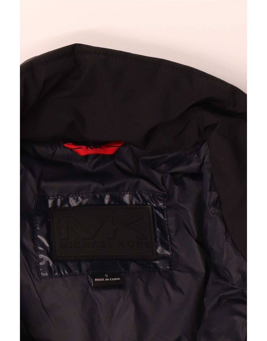 Michael Kors Herren Loose Fit Wattierte Jacke UK 36 Small Marineblau Polyester