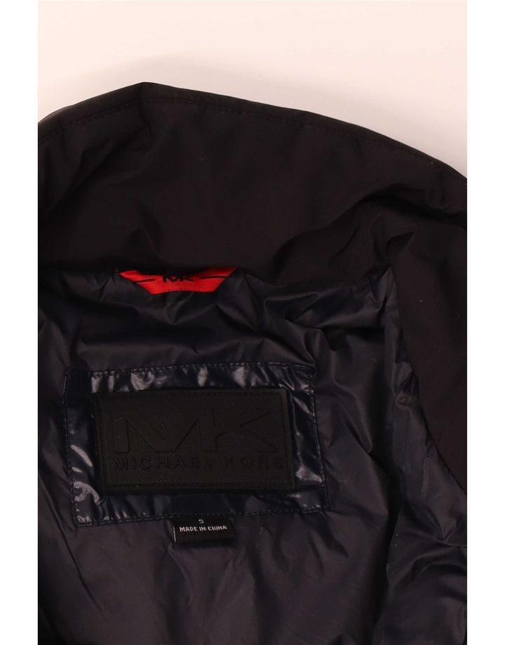 Michael Kors Herren Loose Fit Wattierte Jacke UK 36 Small Marineblau Polyester