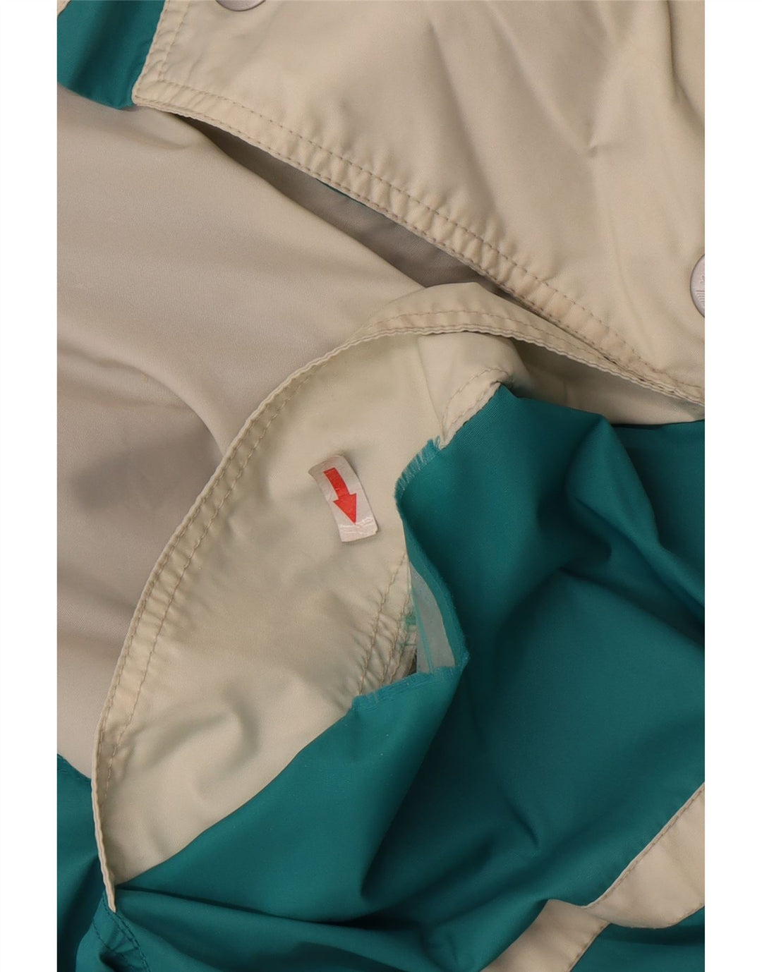 K-Way Herren-Skijacke mit Kapuze, UK 40, Größe L, blau, Colourblock-Polyester