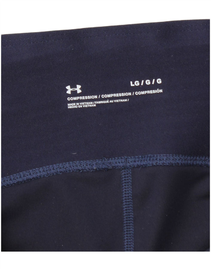 Under Armour Damen Leggings UK 14 Large Marineblau
