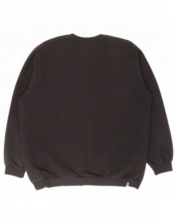 Adidas Herren Sweatshirt Pullover 2XL Schwarz Colourblock Baumwolle