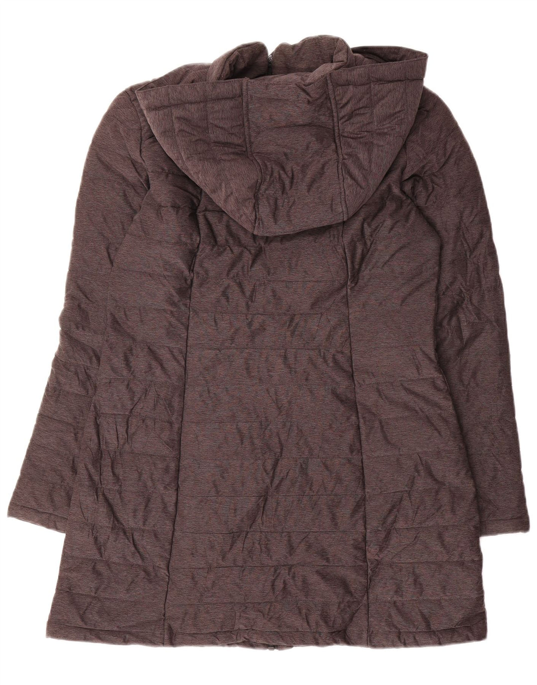 Nautica Wattierter Damenmantel mit Kapuze, UK 10, Größe S, Grau, Polyester