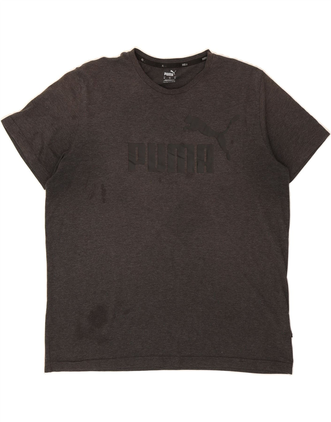 PUMA Mens Graphic T-Shirt Top XL Grey Cotton Vintage Puma and Second-Hand Puma from Messina Hembry 