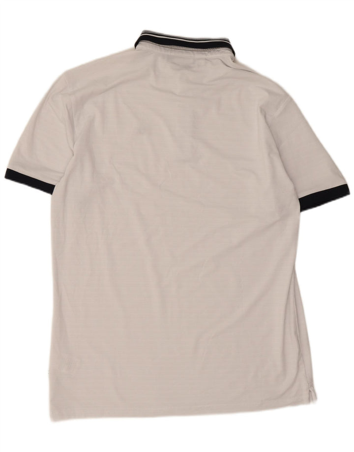 Calvin Klein Herren-Golf-Poloshirt, mittelweißes Farbblock-Polyester