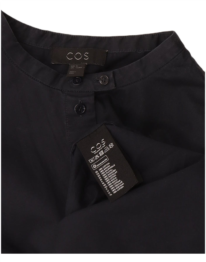 Cos Damen-Hemdkleid in Übergröße, EU 36, Größe S, marineblau, Baumwolle