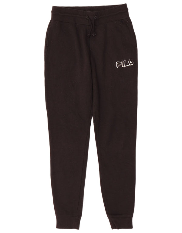 Fila Damen Grafik-Trainingshose, Jogginghose, Gr. 10, Größe S, Schwarz