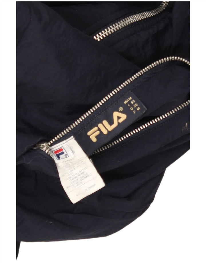 FILA Herren Kapuzen-Wendejacke IT 50 Large Marineblau Farbblock