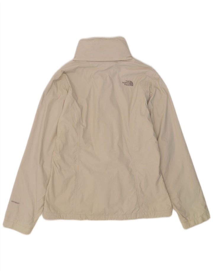 The North Face Damen-Regenjacke mit Kapuze, UK 14, mittelweißes Nylon