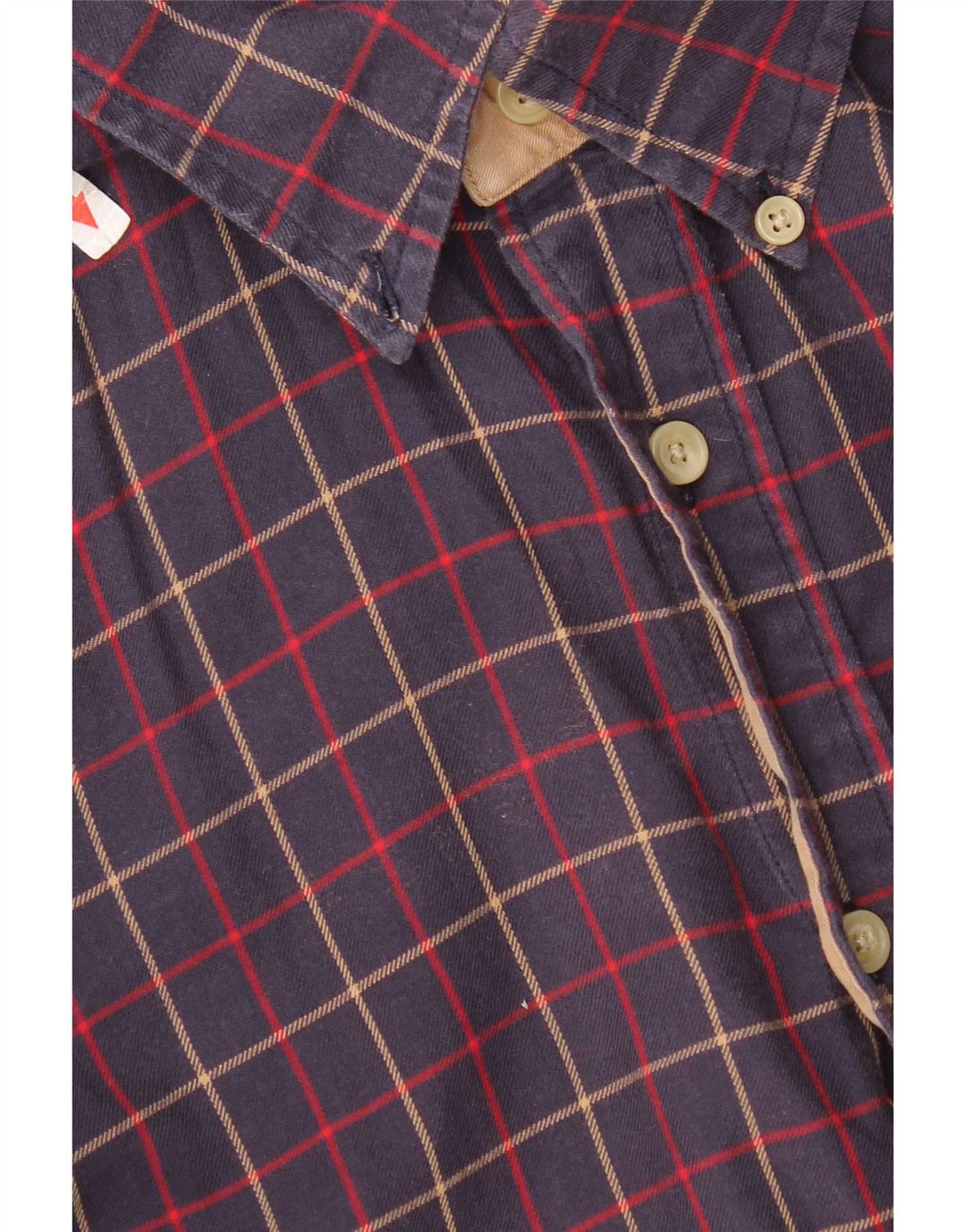 Tommy Hilfiger Herren-Flanellhemd, klein, marineblau, kariert, Baumwolle