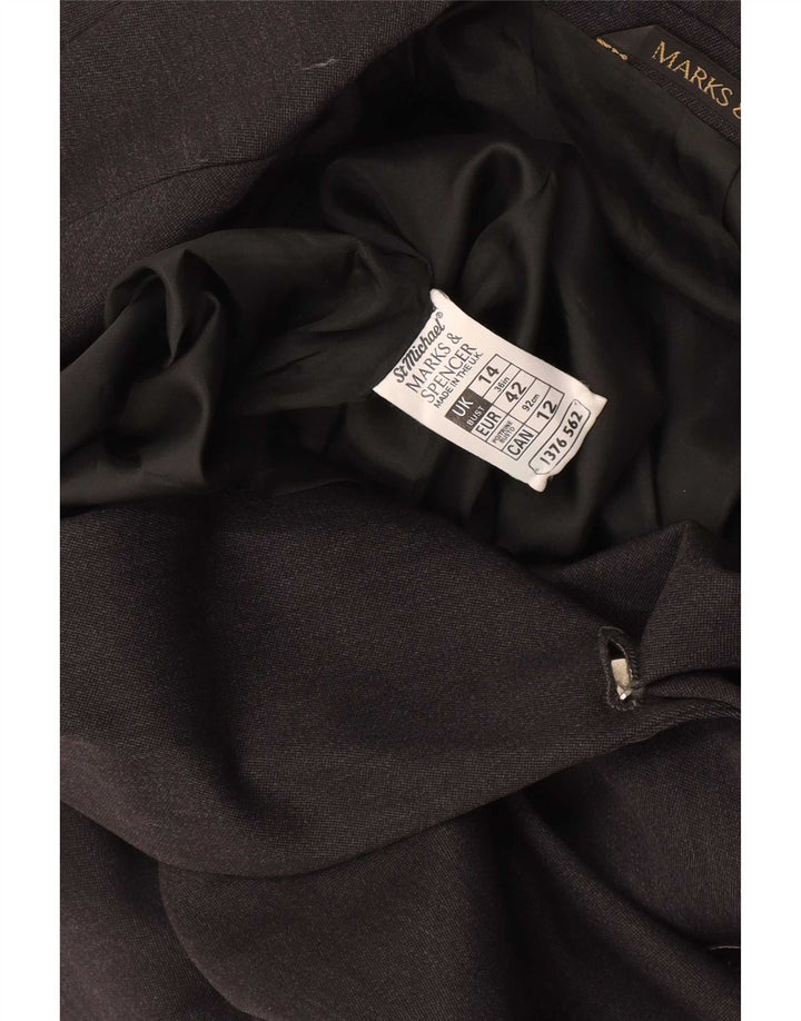 Marks & Spencer Damen St. Michael Blazer Jacke UK 14 Large Grau