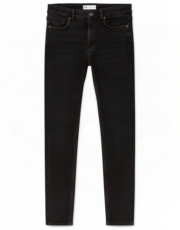 Zara Damen Skinny Jeans EU 40 Medium W30 L27 Schwarz Baumwolle