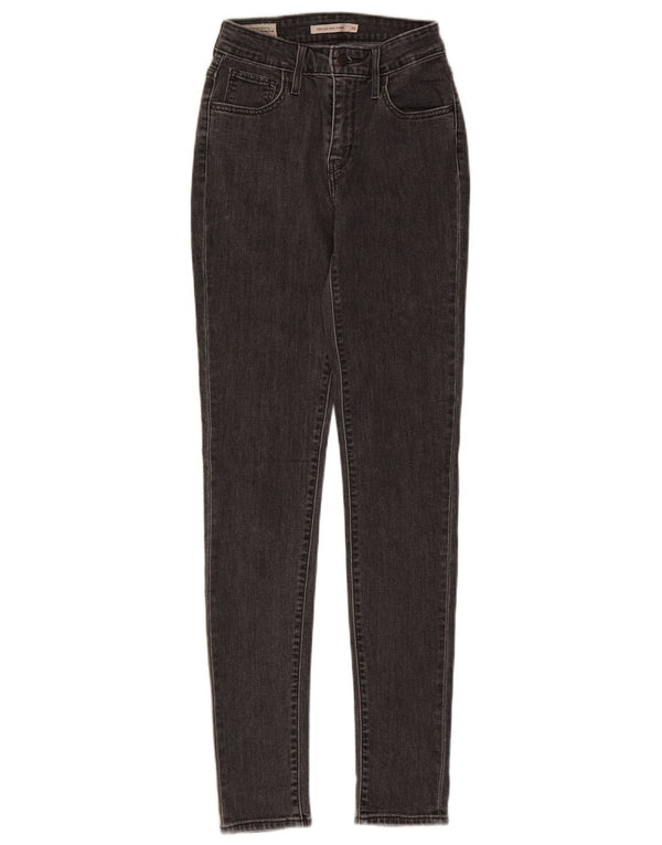 Levi's Damen 721 High Rise Skinny Jeans W26 L31 Grau